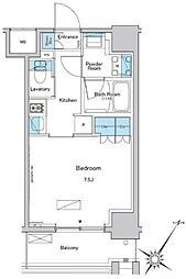 ルフォンプログレ南大塚 11階1Kの間取り