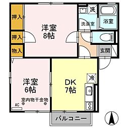 間取図画像 2DK