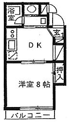ライフステージ21青梅 1DKの間取図画像