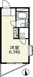 ダジュール生田 ワンルームの間取図画像