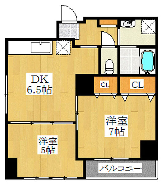 グランドール 401｜東京都北区東田端１丁目(賃貸マンション2DK・4階・42.12㎡)の写真 その2