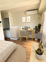 サントメール 201 2階ワンルームのリビング/ダイニング