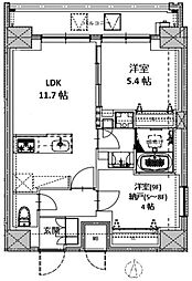 エスレジデンス両国セレア 5階1SLDKの間取り