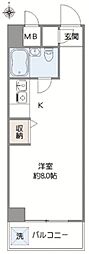エヴェナール方南町 ワンルームの間取図画像