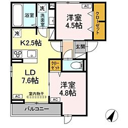 D ROOM平山5丁目 2階