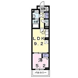 ウィンコーブ 1LDKの間取図画像