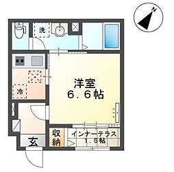 (仮称)市川市幸2丁目新築アパート 1Kの間取図画像