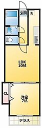 ウインベル巣鴨 1LDKの間取図画像