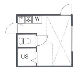フェリスクリア ワンルームの間取図画像