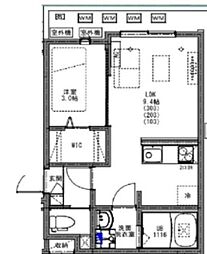 KEIAI RESIDENCE 淵野辺III 1LDKの間取図画像