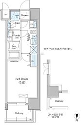 Urbanex深川住吉 1Kの間取図画像