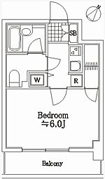 パレステュディオ東京八重洲通り 1Kの間取図画像