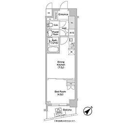 COMFORIA目黒八雲 1DKの間取図画像