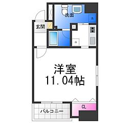 プライムス堺駅前フェニックス通り 1Kの間取図画像