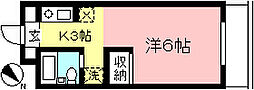 片野ビル 1Kの間取図画像