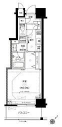 ZOOM日本橋馬喰町 1Kの間取図画像