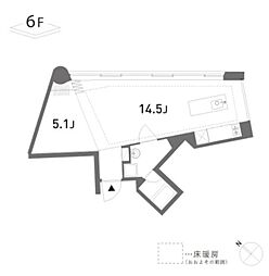 渋谷区東2丁目マンション 1LDKの間取図画像