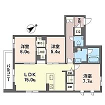 グリーンセント 00303 ｜ 神奈川県川崎市高津区諏訪２丁目10-2（賃貸マンション3LDK・3階・80.42㎡） その2