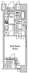 プライムアーバン池袋 1Kの間取図画像