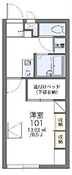 レオパレスソレーユ 1Kの間取図画像