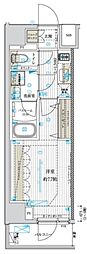 フュージョナル北綾瀬 1Kの間取図画像