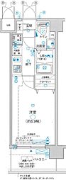 グランフォース西川口 1Kの間取図画像