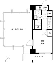 URBANPARK行徳STATIONFRONT 1Kの間取図画像