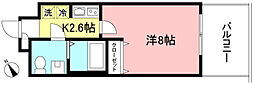 bono相模大野スカイフラッツ 1Kの間取図画像