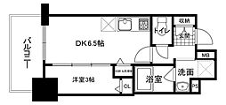 エスリードレジデンス ザ・グラン 梅田イースト 1DKの間取図画像