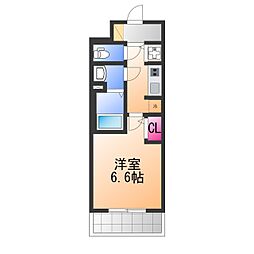 S-RESIDENCE堺湊駅前azure 1Kの間取図画像
