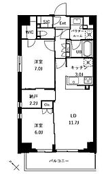ザ・ケンジントン・レジデンスときわ台 2LDKの間取図画像