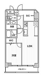 ミリアレジデンス上池袋2 4階1LDKの間取り