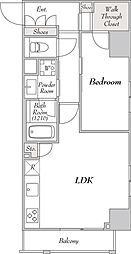 MYRIA RESIDENCE Komagome 3階1LDKの間取り