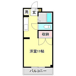 エトワール21比島 ワンルームの間取図画像