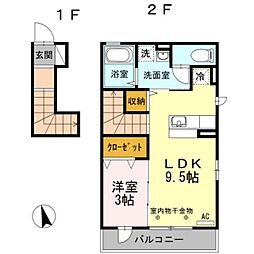 間取図画像 1LDK