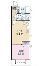 シャーメゾン中板橋 1LDKの間取図画像