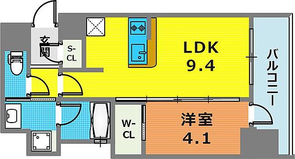 エステムコート新神戸II駅前山手 801｜兵庫県神戸市中央区熊内町４丁目(賃貸マンション1LDK・8階・36.26㎡)の写真 その2