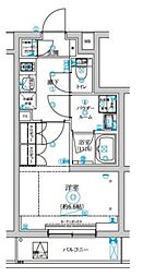 セジョリ中野富士見町 4階1Kの間取り