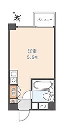 メゾンドノア聖蹟桜ケ丘 ワンルームの間取図画像