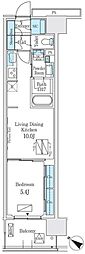ロイヤルパークス有明 1LDKの間取図画像