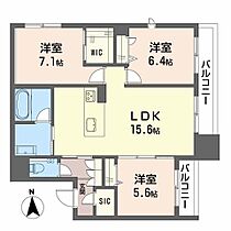 ヴィラ観世II A0204 ｜ 福岡県太宰府市観世音寺２丁目10-11（賃貸アパート3LDK・2階・78.14㎡） その2