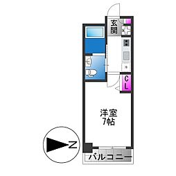 M'PLAZA小阪駅前 1Kの間取図画像