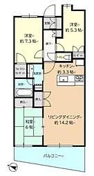 エールの丘 3LDKの間取図画像