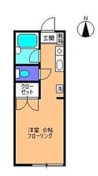 エステル堀之内 1Kの間取図画像