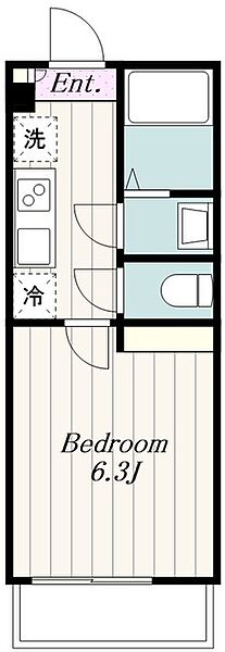 カインドネス相模が丘 104｜神奈川県座間市相模が丘２丁目(賃貸アパート1K・1階・20.09㎡)の写真 その2