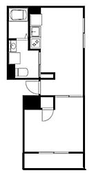 エフプレスト入谷 1LDKの間取図画像