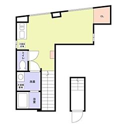 KagurazakaTerrace ワンルームの間取図画像