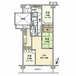 ソフィアすずかけ台ソルフェージュ 3LDKの間取図画像