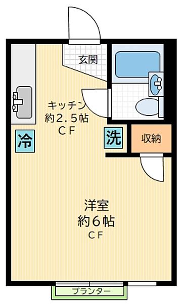 クレストホーム ｜東京都世田谷区代田２丁目(賃貸アパート1K・1階・18.83㎡)の写真 その2