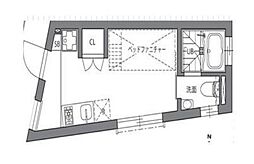 グランレジデンス駒沢大学S 3階ワンルームの間取り